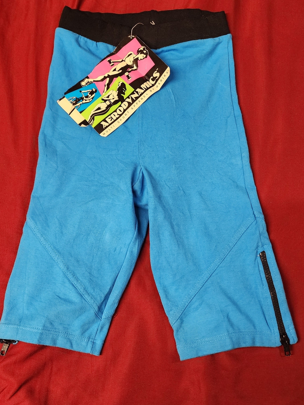 90"vintage Blue Active Shorts